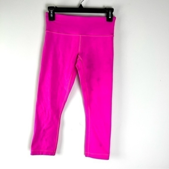 Lululemon capri leggings womens size 4 blue pink reversible - Picture 6 of 7